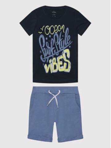 NAME IT Набір футболка і спортивні шорти 13200344 Cиній Regular Fit NAME IT Набір футболка і спортивні шорти 13200344 Cиній Regular Fit