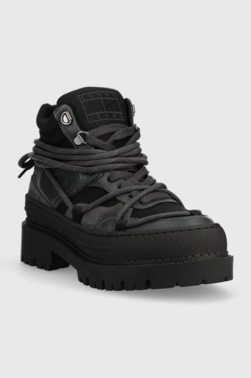 Кроссовки Tommy Jeans TJW HYBRID BOOT цвет чёрный EN0EN02338 Кроссовки Tommy Jeans TJW HYBRID BOOT цвет чёрный EN0EN02338