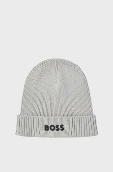 Мужская серая шапка Серый ONESIZE BOSS 50499423;063