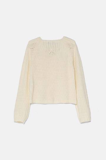 Детский кардиган с примесью шерсти United Colors of Benetton цвет бежевый лёгкий 1076G500J Детский кардиган с примесью шерсти United Colors of Benetton цвет бежевый лёгкий 1076G500J