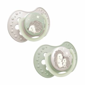 Пустышка LOVI Night & Day Hedgehog силиконовая, динамичная, от 6 месяцев до 1.5 года, 2 шт (22/930) Пустышка LOVI Night & Day Hedgehog силиконовая, динамичная, от 6 месяцев до 1.5 года, 2 шт (22/930)