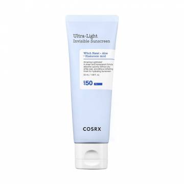 Ультралегкий увлажняющий солнцезащитный крем для лица CosRX Ultra Light Invisible Sunscreen, SPF 50+ PA++++, 50 мл Ультралегкий увлажняющий солнцезащитный крем для лица CosRX Ultra Light Invisible Sunscreen, SPF 50+ PA++++, 50 мл