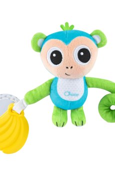 Детская игрушка-погремушка на коляску Chicco Обезьяна, 14*15*5.5 см, от 3 месяцев (11568.00)