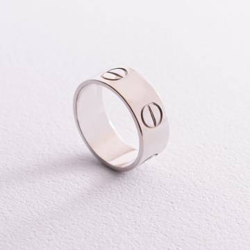 Кольцо "Love" в белом золоте к04712 Кольцо "Love" в белом золоте к04712
