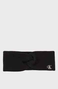 Женская черная повязка FINE RIB Черный ONESIZE Calvin Klein LV04F8019G