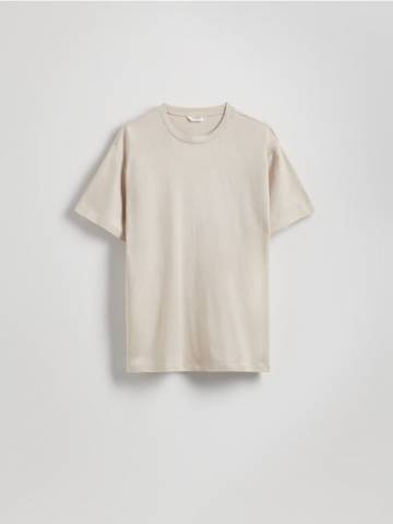 Reserved - MEN`S T-SHIRT - бежевий - 456EF-08X Reserved - MEN`S T-SHIRT - бежевий - 456EF-08X