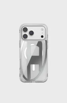 Прозрачный чехол для iPhone 17 Pro Max Diesel Oval D Metallic Case with Magsafe Прозрачный ONESIZE Diesel 60414