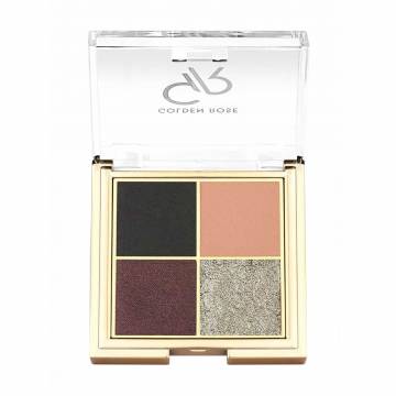 Палетка теней для век Golden Rose Quattro Eyeshadow Palette, 01 Midnight Kiss, 4.4 г Палетка теней для век Golden Rose Quattro Eyeshadow Palette, 01 Midnight Kiss, 4.4 г