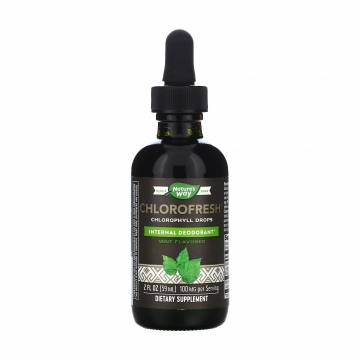 Жидкий хлорофилл Natures Way Chlorofresh, в каплях, 59 мл Жидкий хлорофилл Natures Way Chlorofresh, в каплях, 59 мл