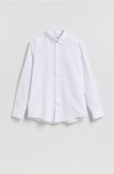 Reserved - Гладка сорочка regular fit - білий - 549HT-00X