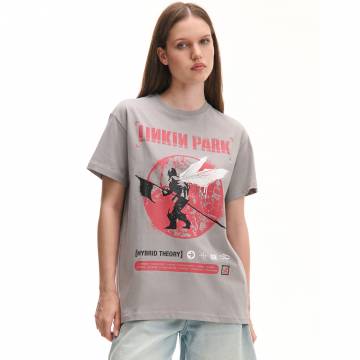 Cropp - Футболка оверсайз із принтом Linkin Park - light grey Cropp - Футболка оверсайз із принтом Linkin Park - light grey