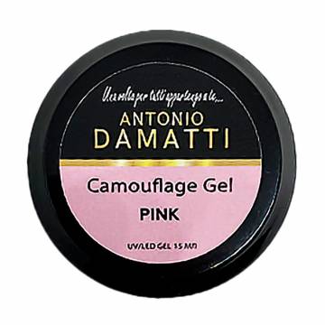 Камуфлирующий гель для ногтей Antonio Damatti Camouflage Gel Pink, 15 мл Камуфлирующий гель для ногтей Antonio Damatti Camouflage Gel Pink, 15 мл