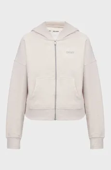 Женское бежевое худи Бежевый S DKNY DP4J9489