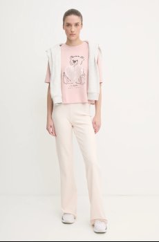 Хлопковая футболка Guess RHINESTONE