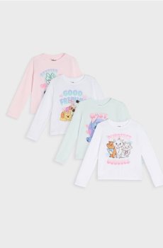 Бавовняна футболка з принтом 4 pack Disney - різнобарвний