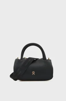 Женская черная сумка LOGOTAPE MINI SATCHEL Черный ONESIZE Tommy Hilfiger AW0AW18743