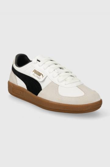 Кожаные кроссовки Puma Palermo цвет белый 396464 Кожаные кроссовки Puma Palermo цвет белый 396464