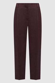 Синие брюки с леном с цепочкой мониль