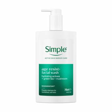 Регенерирующее средство для умывания Simple Age Resist+ Facial Wash, 240 мл Регенерирующее средство для умывания Simple Age Resist+ Facial Wash, 240 мл