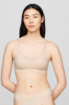 Женский бежевый топ LL TRIANGLE Бежевый XS Tommy Hilfiger UW0UW05501