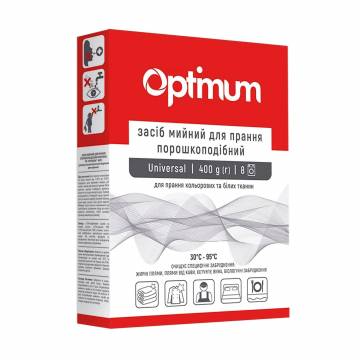 Стиральный порошок Pro Service Optimum Universal для белых и цветных вещей, автомат, 8 стирок, 400 г Стиральный порошок Pro Service Optimum Universal для белых и цветных вещей, автомат, 8 стирок, 400 г