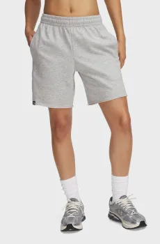 Женские серые шорты UA Icon Terry Long Short Серый S Under Armour 1389632-012