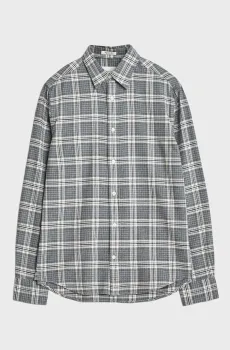 Мужская серая рубашка в клетку FLANNEL Серый S Gant 3250228