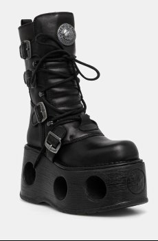 Кожаные ботинки New Rock ITALI Y NOMADA NEGRO + SPACE MUELLES