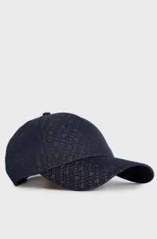 Мужская темно-синяя кепка с узором ELEVATED CORPORATE MONOGRAM Синий ONESIZE Tommy Hilfiger AM0AM11246