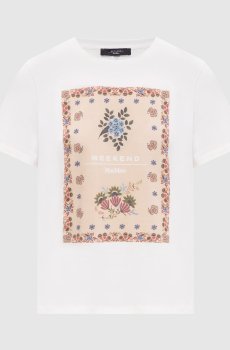 Белая футболка PANTERA с принтом