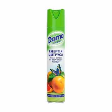 Освежитель воздуха domo Fresh Line Энергия цитруса, 300 мл Освежитель воздуха domo Fresh Line Энергия цитруса, 300 мл
