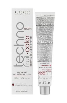 Уценка! Перманентная крем-краска для волос Alter Ego Techno Fruit Color 6/4 Медный темно-русый, 100 мл