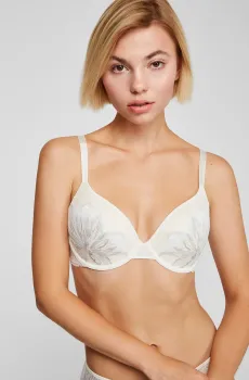 Женский белый бюстгальтер Белый 32D Calvin Klein 000QF6408E