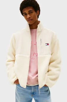 Мужская белая куртка NOVELTY FABRIC MIX Белый M Tommy Jeans DM0DM21682