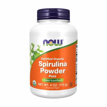 Органическая спирулина NOW foods Organic Spirulina в порошке, 113 г Органическая спирулина NOW foods Organic Spirulina в порошке, 113 г