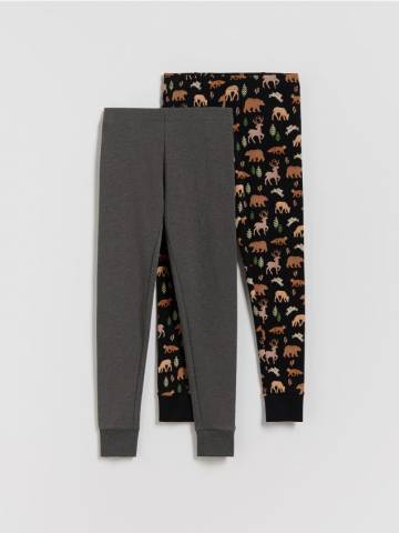 Reserved - Бавовняні кальсони, набір з 2 - чорний - 991GS-99X