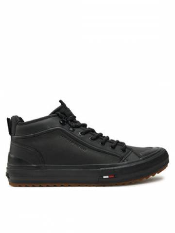 Tommy Hilfiger Снікерcи Th Hi Vulc Cleat Lth FM0FM05313 Чорний Tommy Hilfiger Снікерcи Th Hi Vulc Cleat Lth FM0FM05313 Чорний