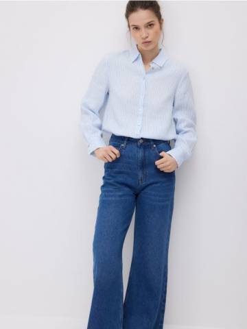 Reserved - Лляна сорочка - різнобарвний - YS123-MLC