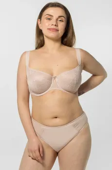 Женские бежевые трусики-слипы Бежевый S brabrabra 22005
