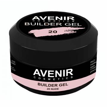 Гель для наращивания ногтей Avenir Cosmetics Builder Gel Pro 20 Nude, 15 мл Гель для наращивания ногтей Avenir Cosmetics Builder Gel Pro 20 Nude, 15 мл