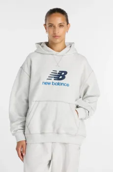 Женское серое худи Athletics French Terry Logo Серый S New Balance WT51501AHH