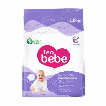 Стиральный порошок Teo Bebe Gentle & Clean Lavender для детских вещей, 15 стирок, 2.25 кг Стиральный порошок Teo Bebe Gentle & Clean Lavender для детских вещей, 15 стирок, 2.25 кг