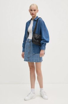 Джинсовая юбка Pepe Jeans MINI SKIRT HW GLITTER