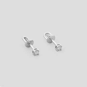 Золотые серьги Minimal с577-бр-б-2.5-К Золотые серьги Minimal с577-бр-б-2.5-К