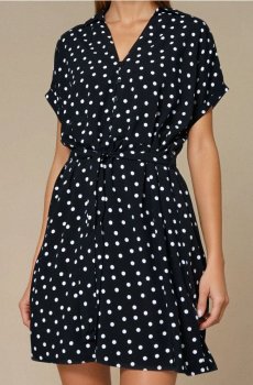 Віскозна мінісукня - чорний