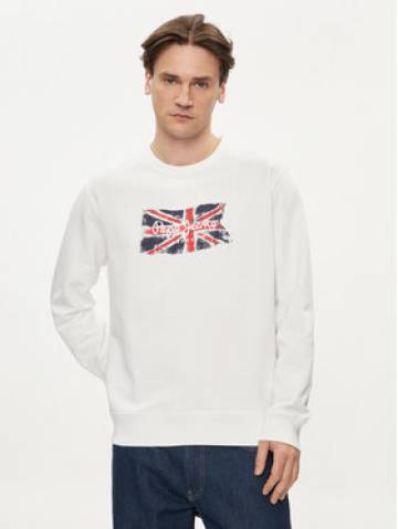 Pepe Jeans Світшот Ruwan PM582669 Білий Regular Fit