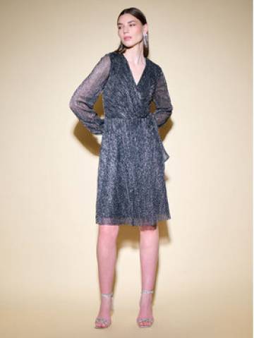 Joseph Ribkoff Коктейльна сукня 234709 Срібний Regular Fit Joseph Ribkoff Коктейльна сукня 234709 Срібний Regular Fit