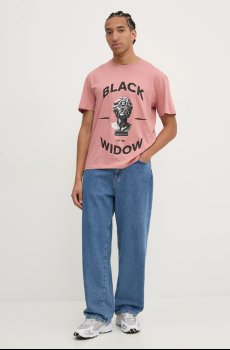 Хлопковая футболка HUGO