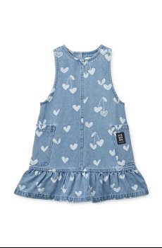 Детское джинсовое платье Liewood Angelica Printed Denim frill Dress