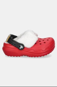 Детские шлепанцы Crocs CLASSIC LINED SANTA CLOG